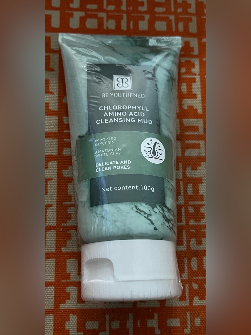 Be Youthened Chlorophyll Amino Acid Cleansing Mud - Mint Green Tube